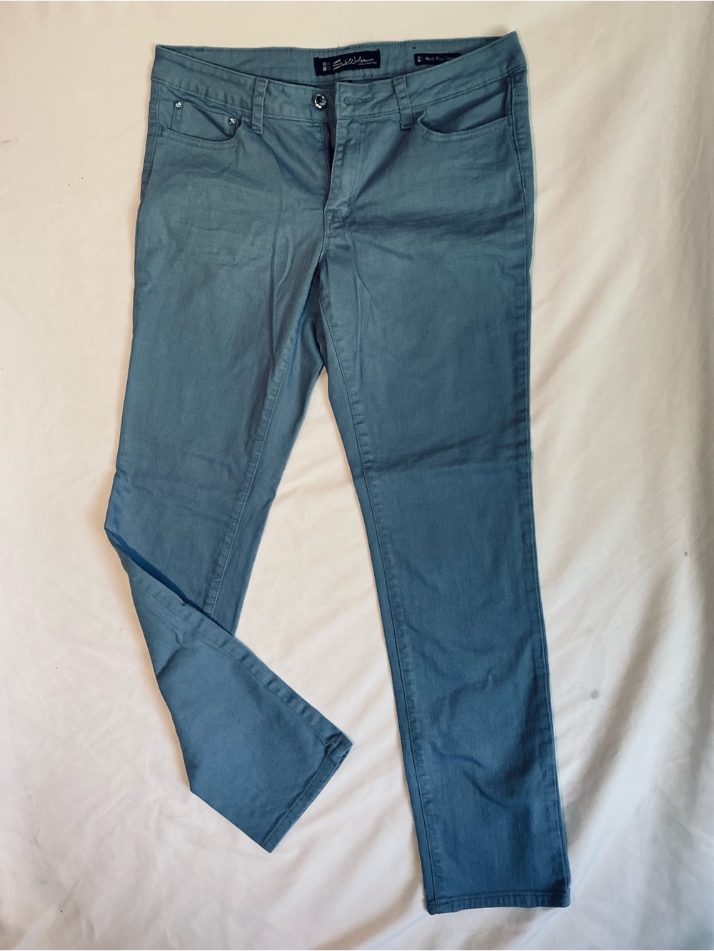 Salt Works Women's Slim Straight Jeans - Slate Blue